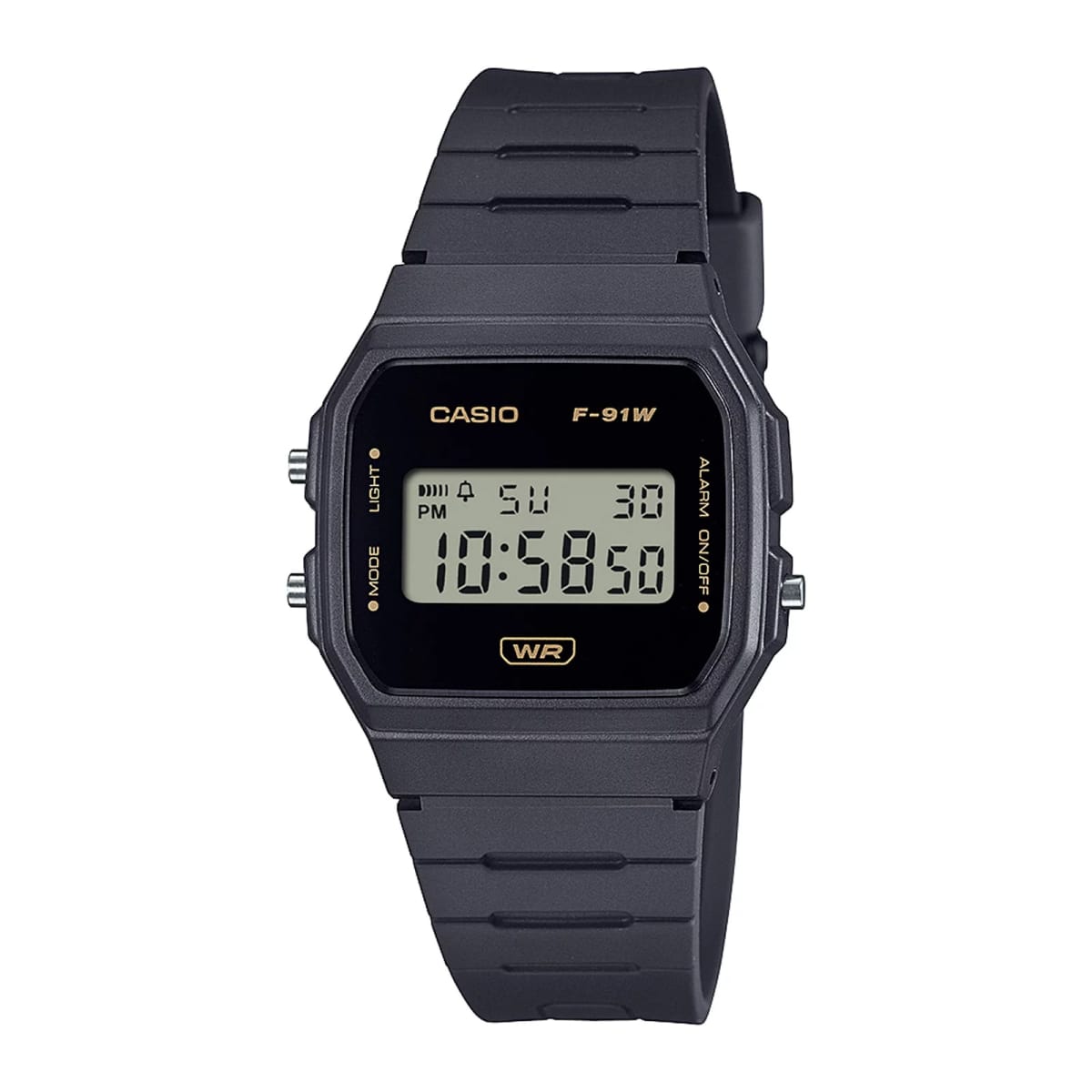 Reloj CASIO Regular F-91WB-8A Resina Juvenil Negro1