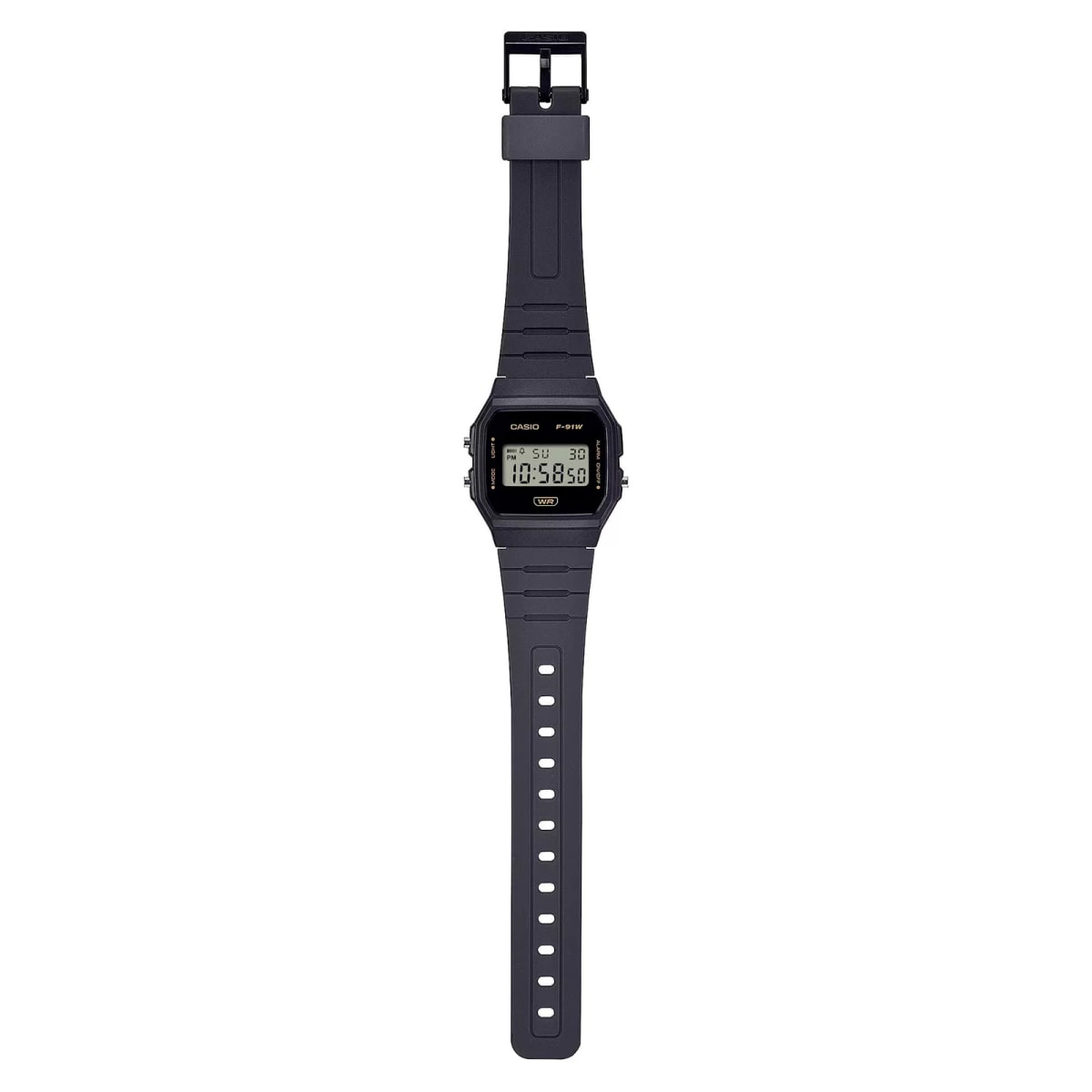 Reloj CASIO Regular F-91WB-8A Resina Juvenil Negro2