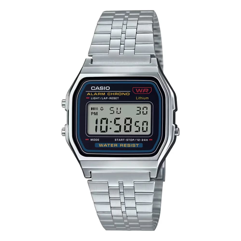 Reloj CASIO Retro A159W-N1D Acero Unisex Plateado1