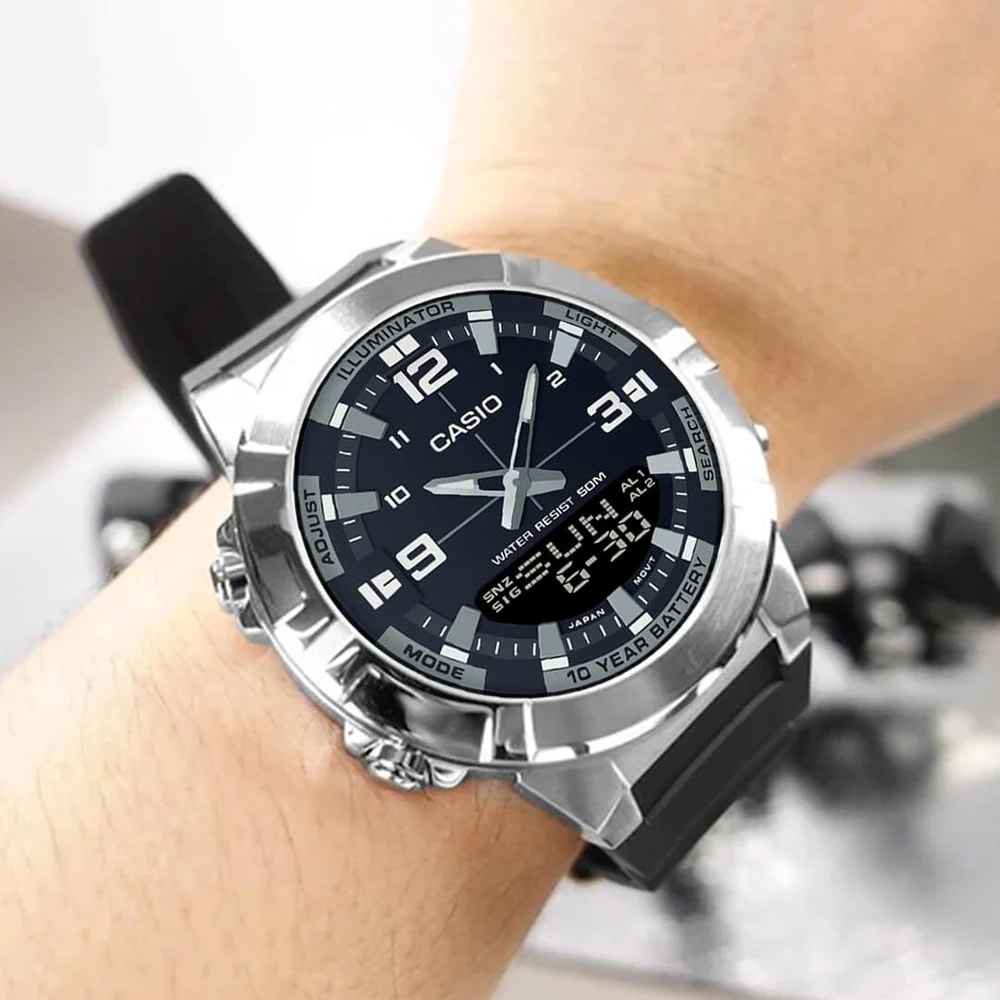 Reloj CASIO Regular AMW-870-1A ACERO/RESINA Hombre Plateado2