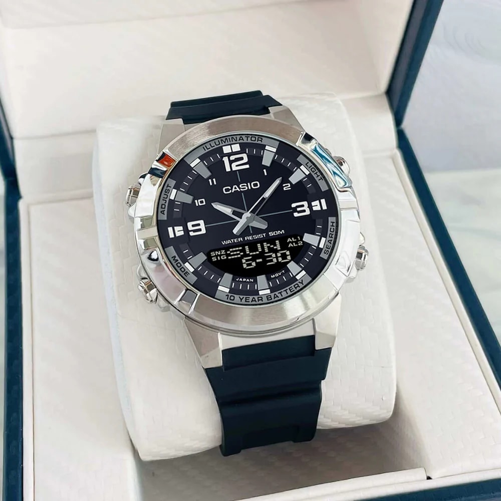 Reloj CASIO Regular AMW-870-1A ACERO/RESINA Hombre Plateado3
