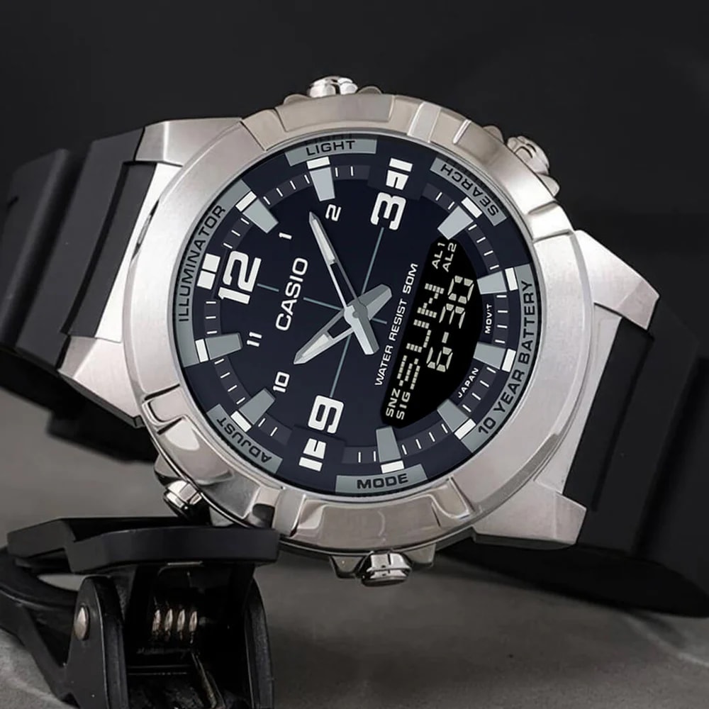 Reloj CASIO Regular AMW-870-1A ACERO/RESINA Hombre Plateado4