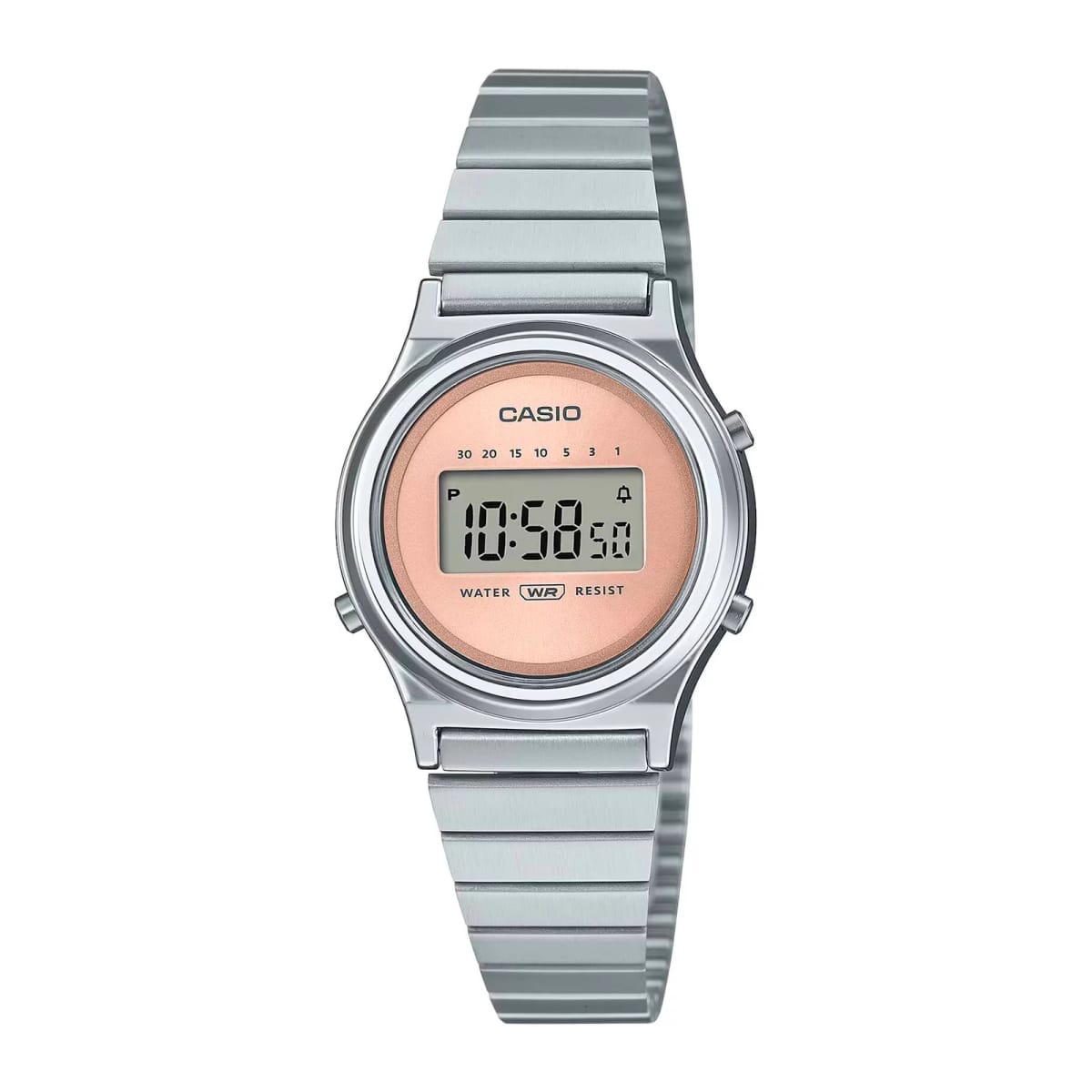 Reloj CASIO Retro LA700WE-4A Resina/Cromado Mujer Plateado1