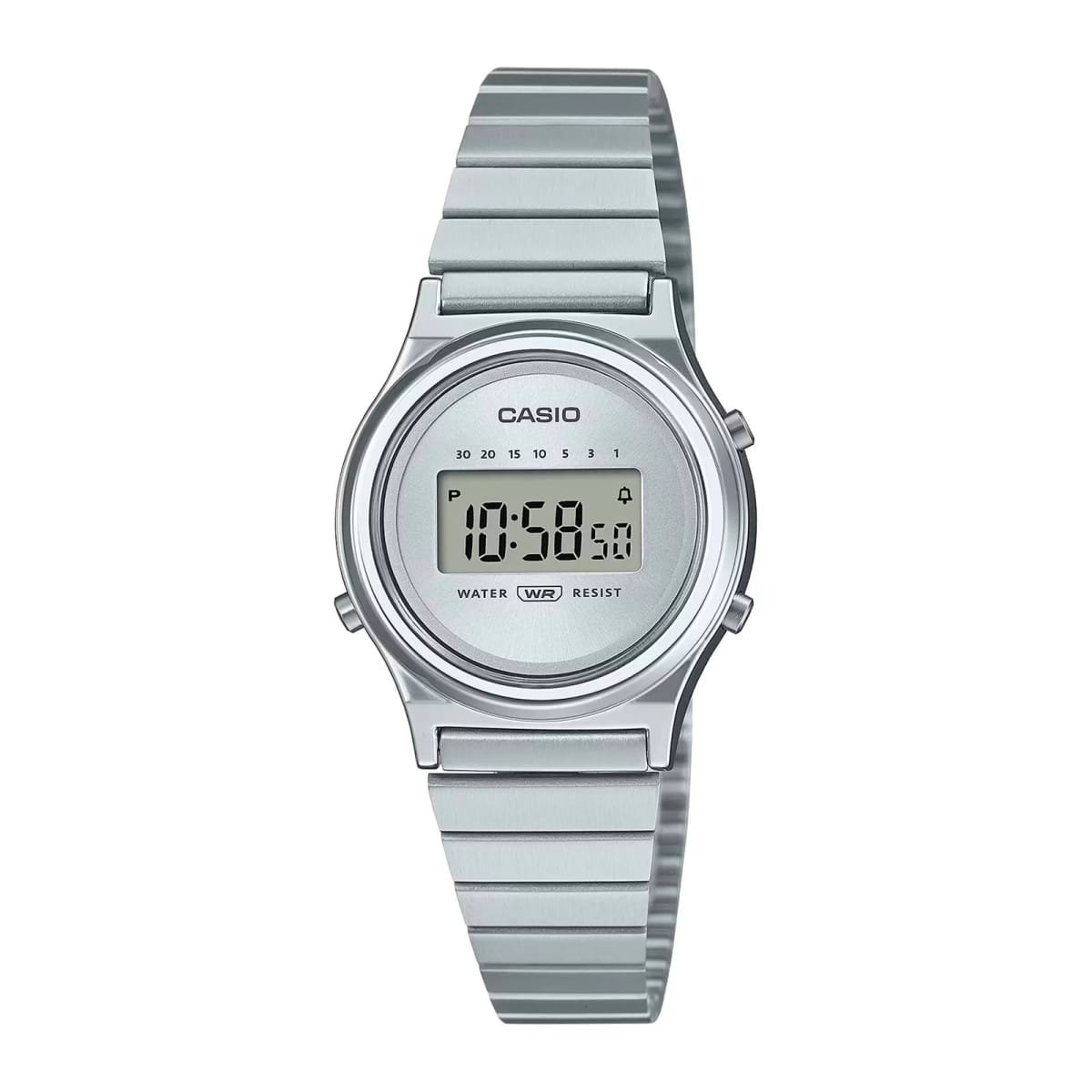 Reloj CASIO Retro LA700WE-7A Resina/Cromado Mujer Plateado1