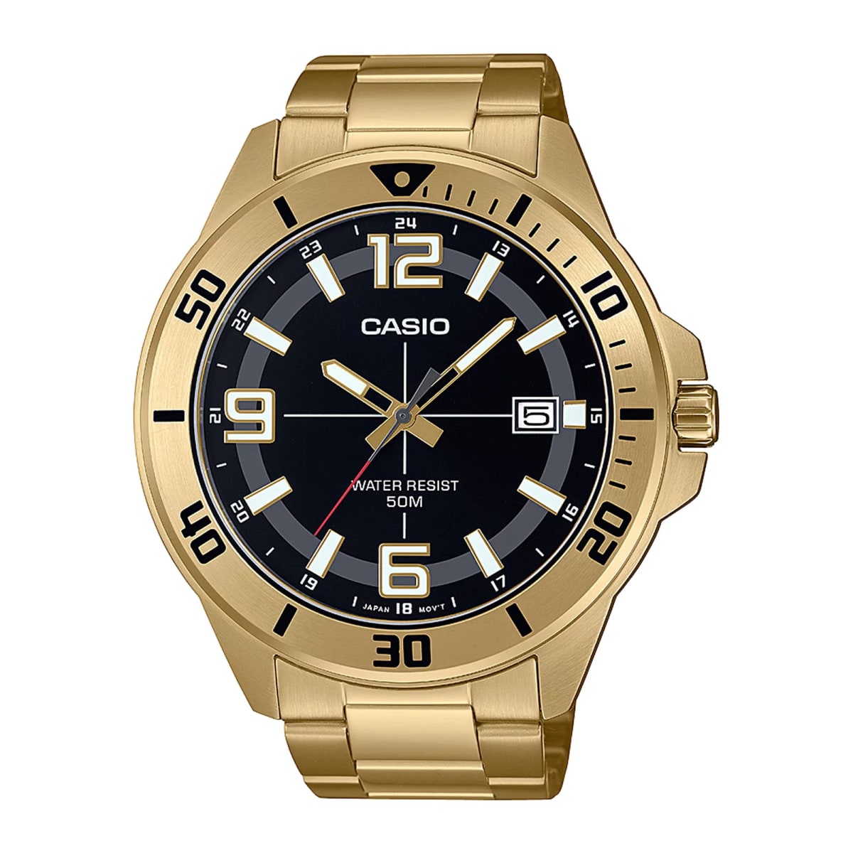 Reloj CASIO Regular MTC-100G-1B Acero Hombre Dorado1