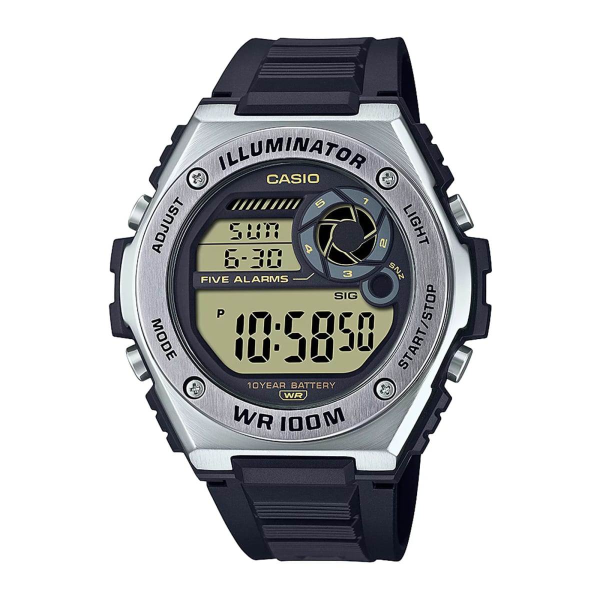 Reloj CASIO Regular MWD-100H-9A Resina/Acero Hombre Negro1