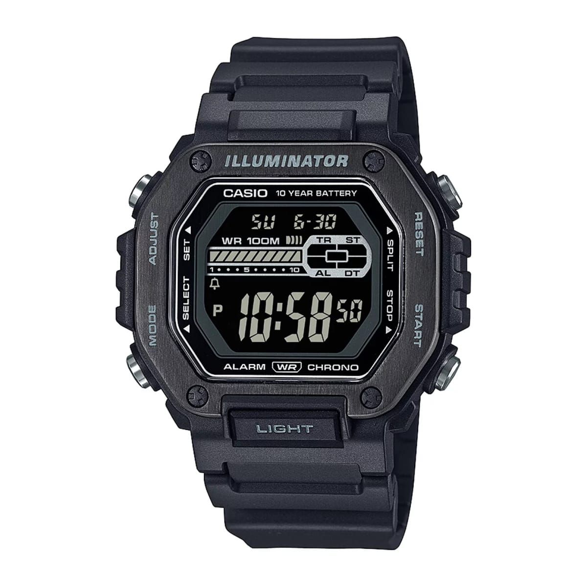 Reloj CASIO Regular MWD-110HB-1B Resina/Acero Hombre Negro1