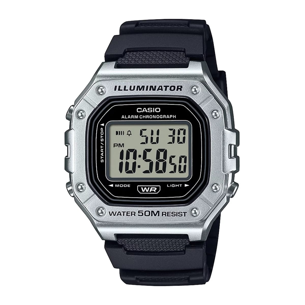 Reloj CASIO Regular W-218HM-7A Resina Hombre Plateado1