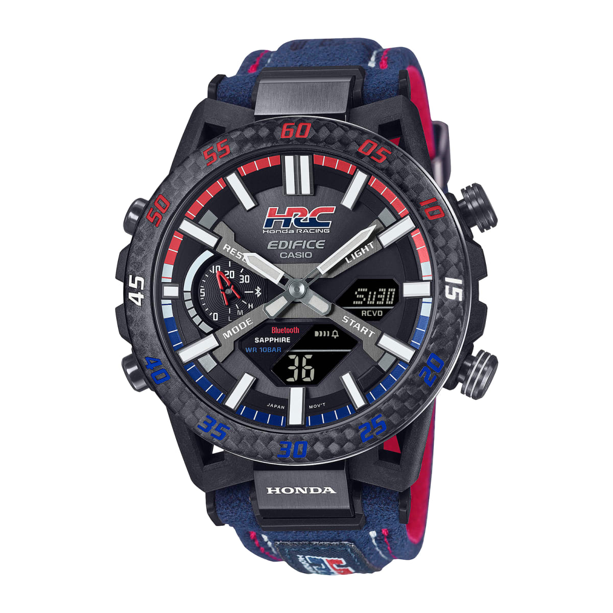 Reloj EDIFICE ECB-2000HR-1A Carbono/Acero Hombre Negro1