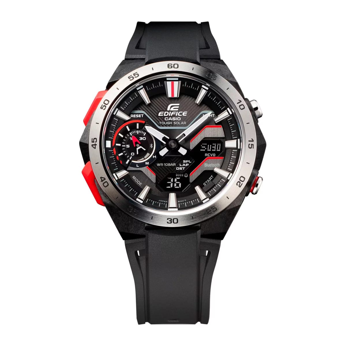 Reloj EDIFICE ECB-2200P-1A Carbono/Acero Hombre Negro2