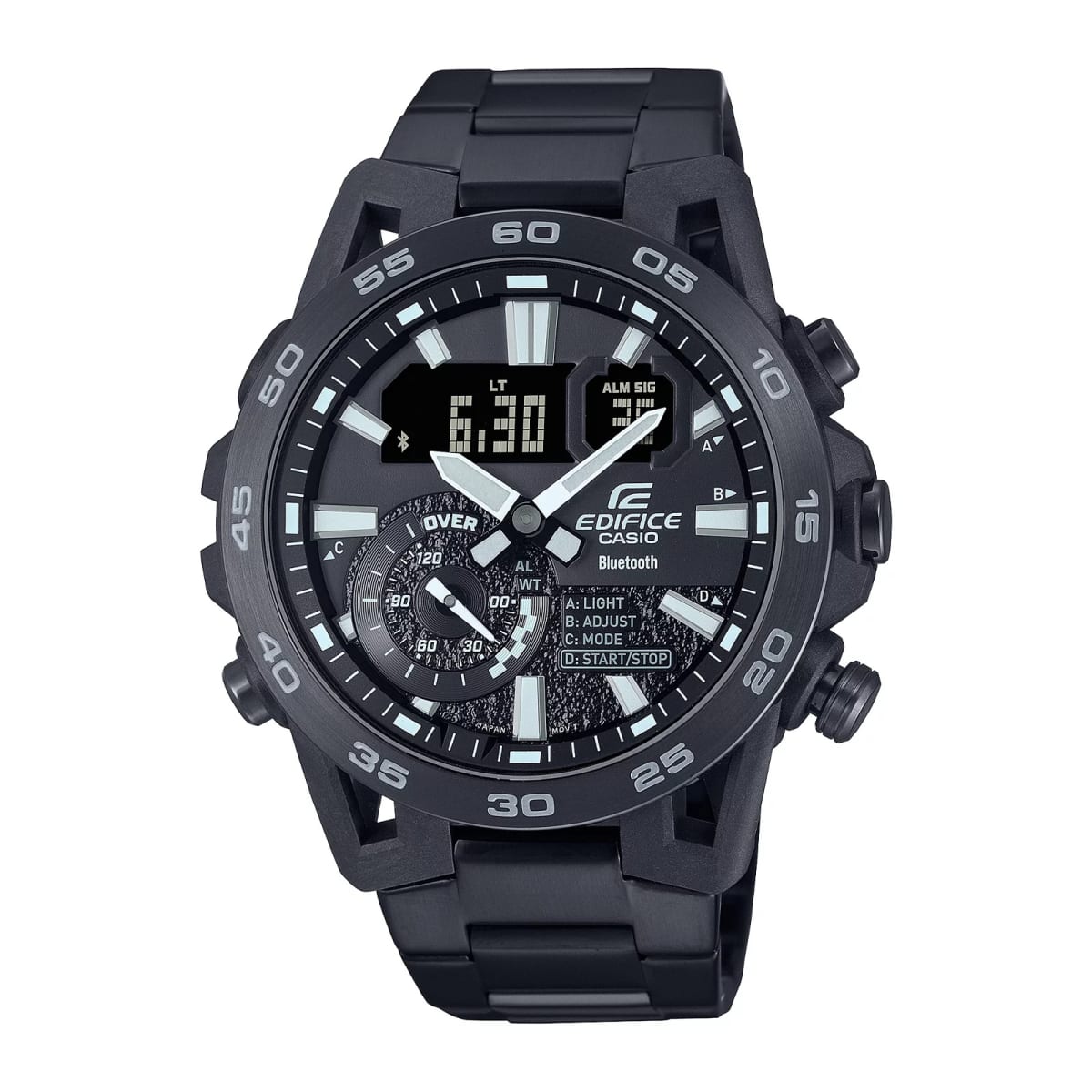 Reloj EDIFICE ECB-40BK-1A Carbono/Acero Hombre Negro1