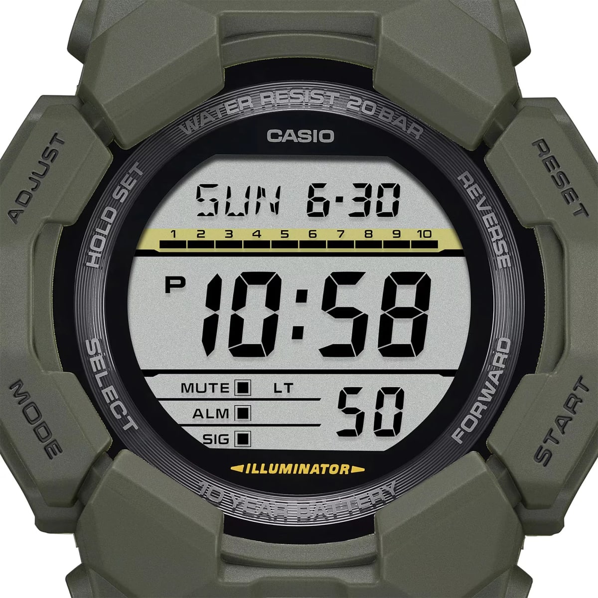 Reloj G-SHOCK GD-010-3D Carbono/Resina Hombre Verde3