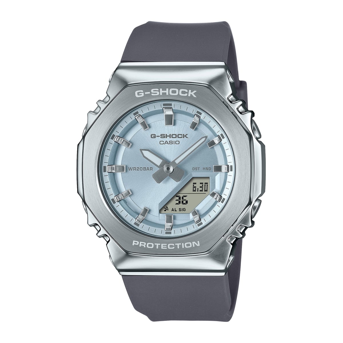 Reloj G-SHOCK GM-S2110-2A Resina/Acero Mujer Plateado1