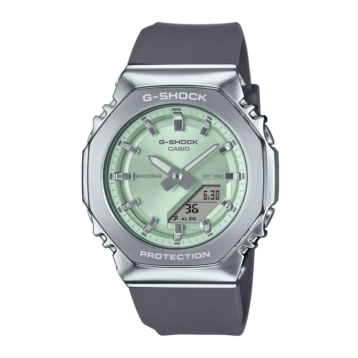 Reloj G-SHOCK GM-S2110-3A Resina/Acero Mujer Plateado1