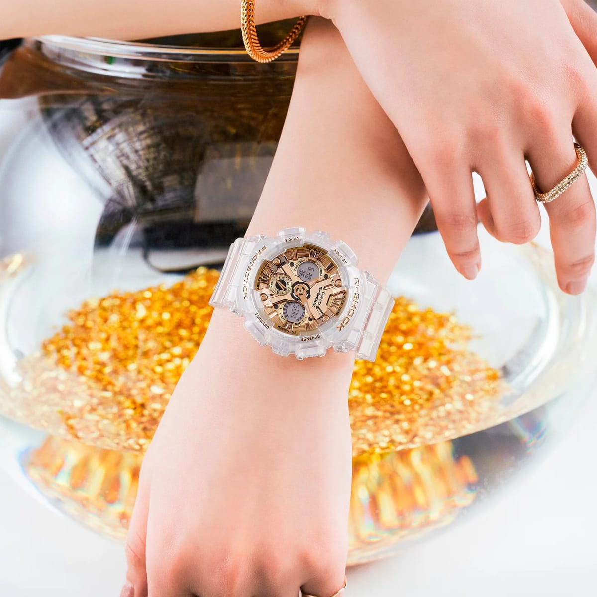Reloj G-SHOCK GMA-S120SG-7A Resina Mujer Transparente3