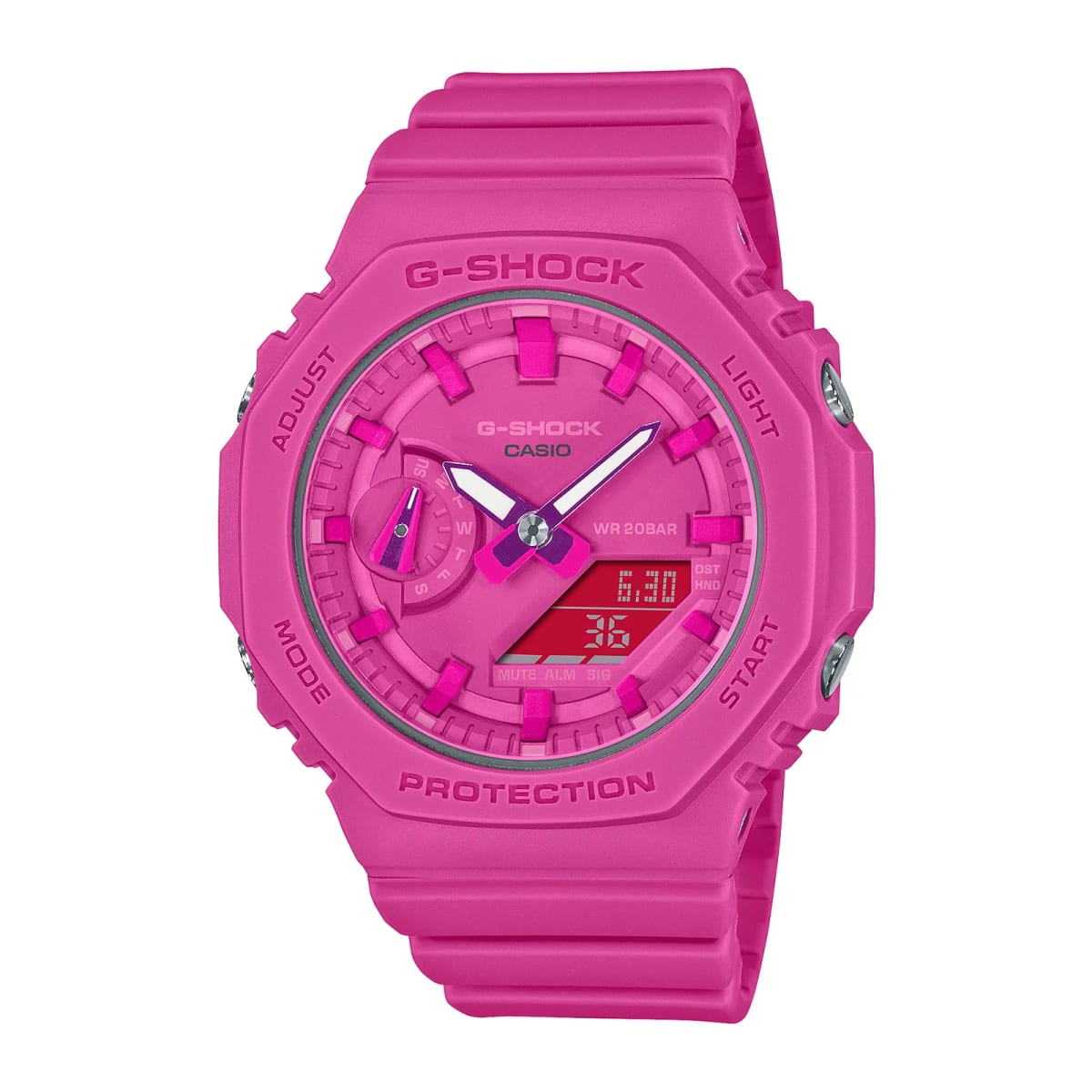 Reloj G-SHOCK GMA-S2100P-4A Carbono/Resina Mujer Rosado1