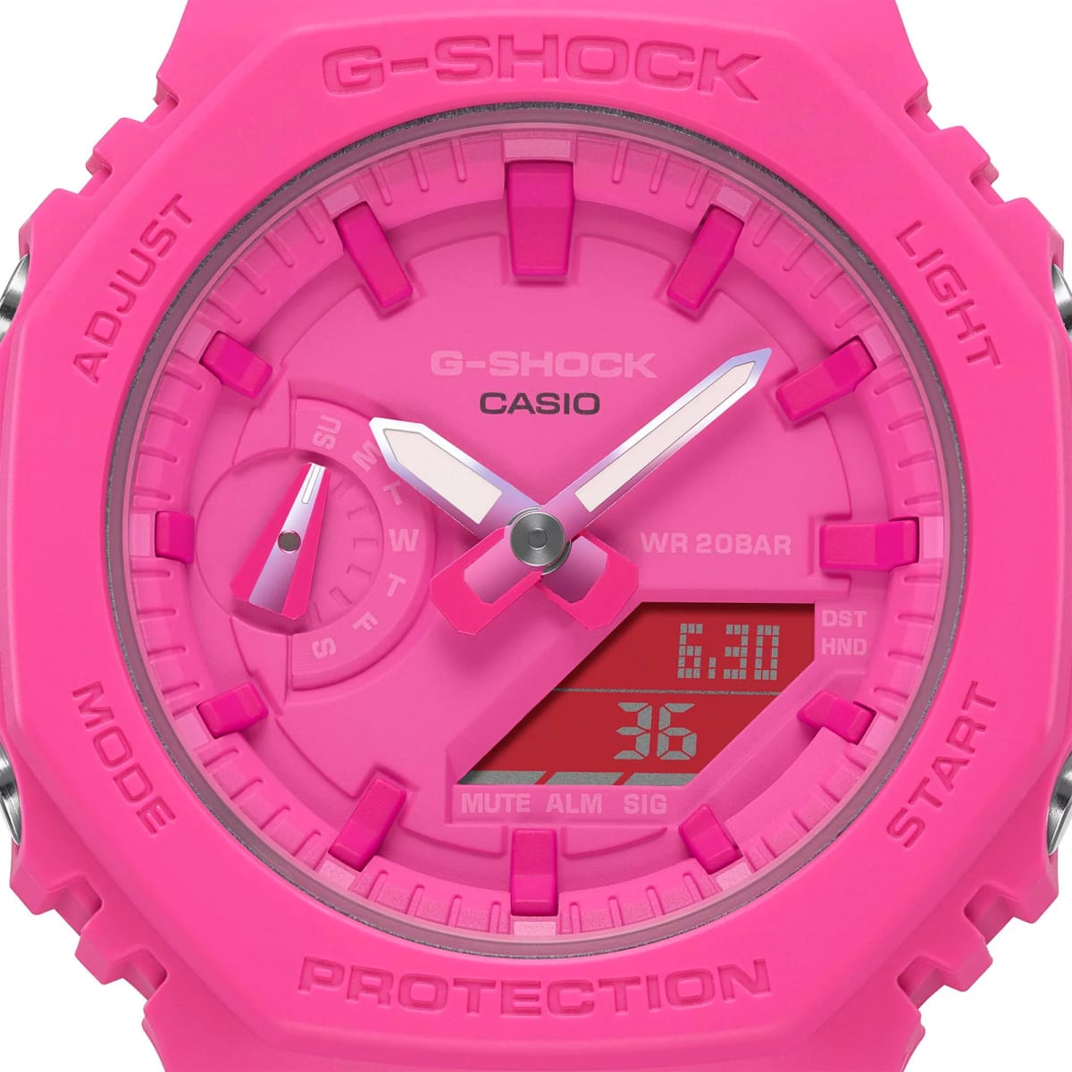 Reloj G-SHOCK GMA-S2100P-4A Carbono/Resina Mujer Rosado3