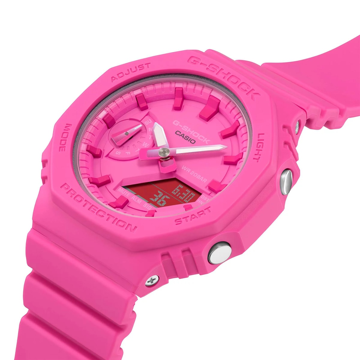 Reloj G-SHOCK GMA-S2100P-4A Carbono/Resina Mujer Rosado5