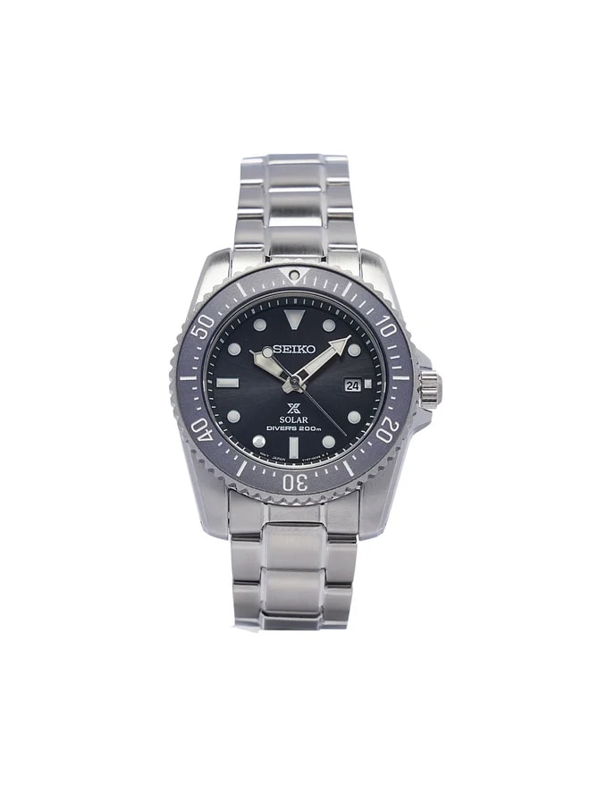 Reloj SEIKO PROSPEX Scuba SNE569P1 Solar Acero Hombre Plateado2