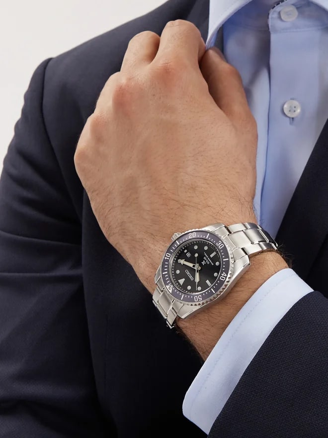 Reloj SEIKO PROSPEX Scuba SNE569P1 Solar Acero Hombre Plateado5