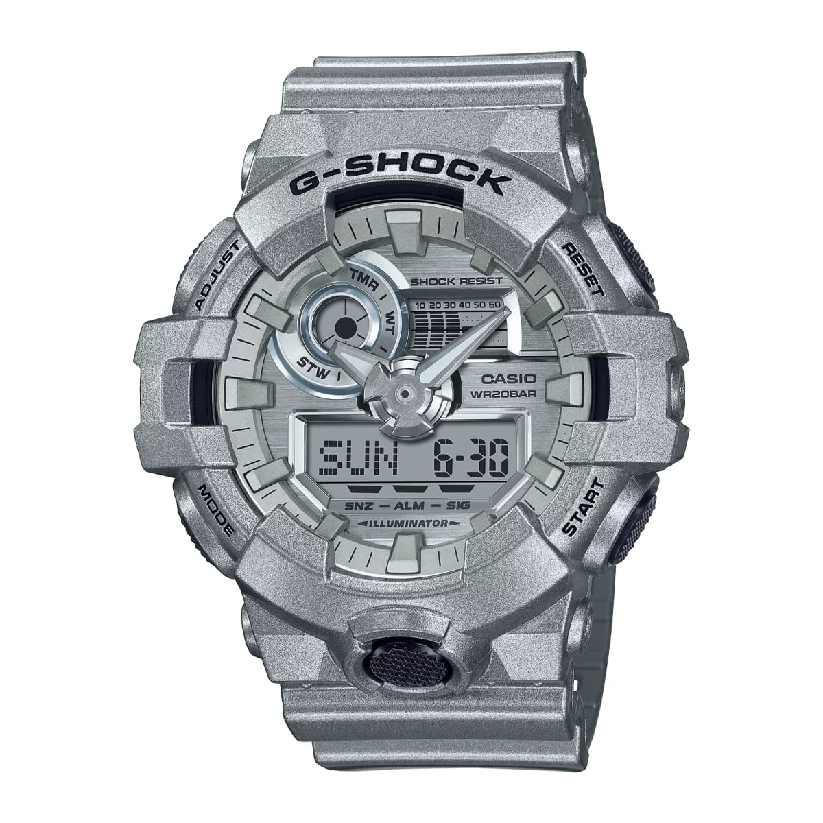 Reloj G-SHOCK GA-700FF-8A Resina Hombre Plateado1
