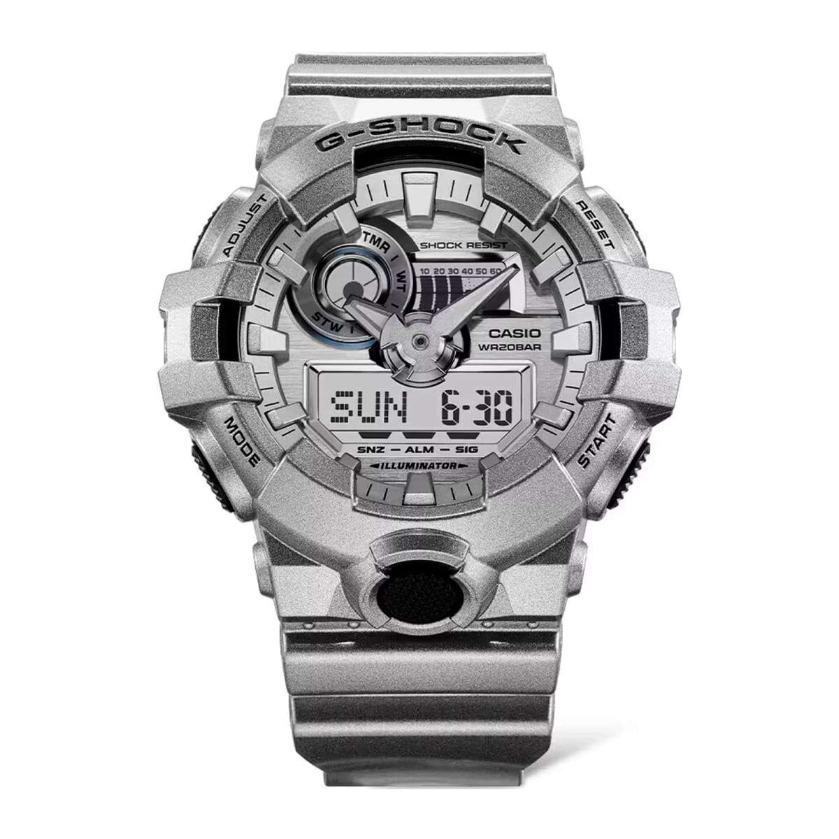 Reloj G-SHOCK GA-700FF-8A Resina Hombre Plateado2