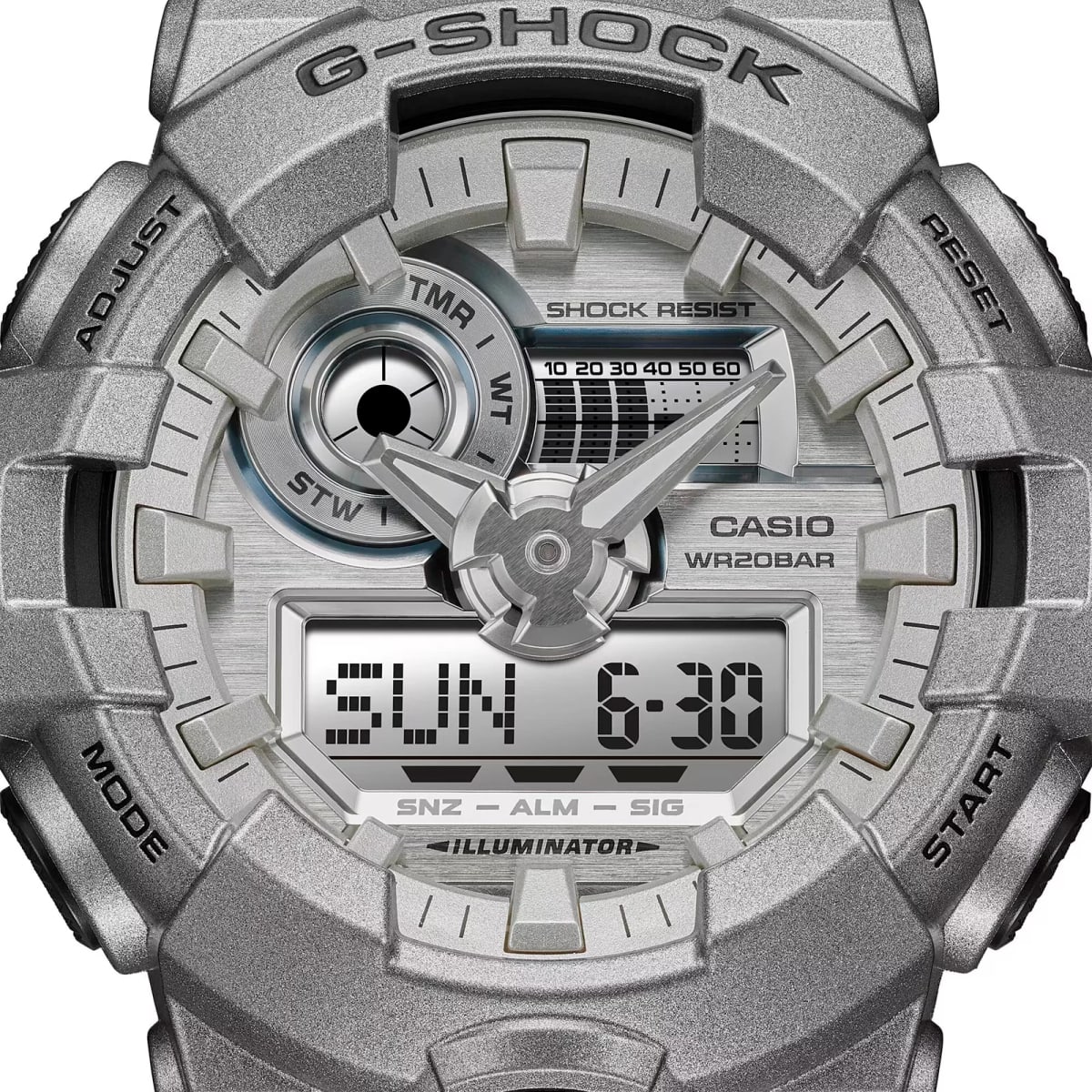 Reloj G-SHOCK GA-700FF-8A Resina Hombre Plateado3