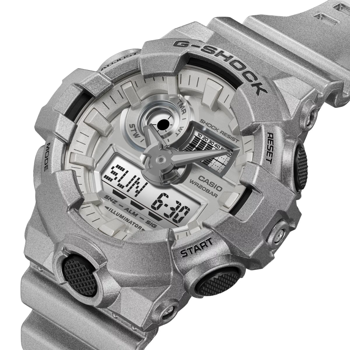 Reloj G-SHOCK GA-700FF-8A Resina Hombre Plateado5