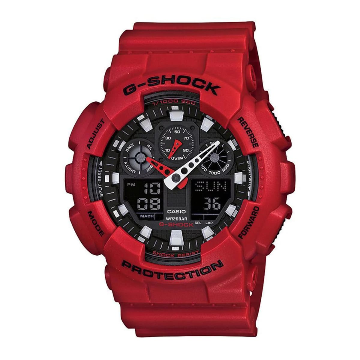 Reloj G-SHOCK GA-100B-4A Resina Hombre Rojo1