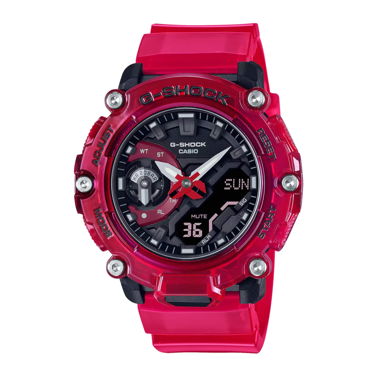 Reloj G-SHOCK GA-2200SKL-4A Resina Hombre Rojo1