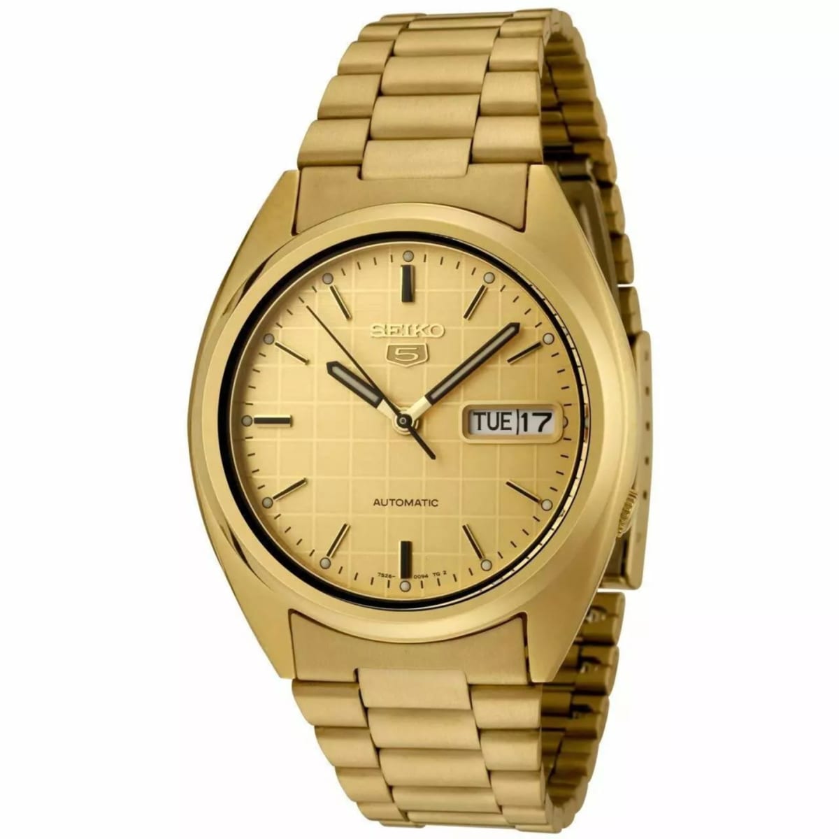 Reloj SEIKO 5 SNXL72K1 Automático Acero Hombre Dorado1