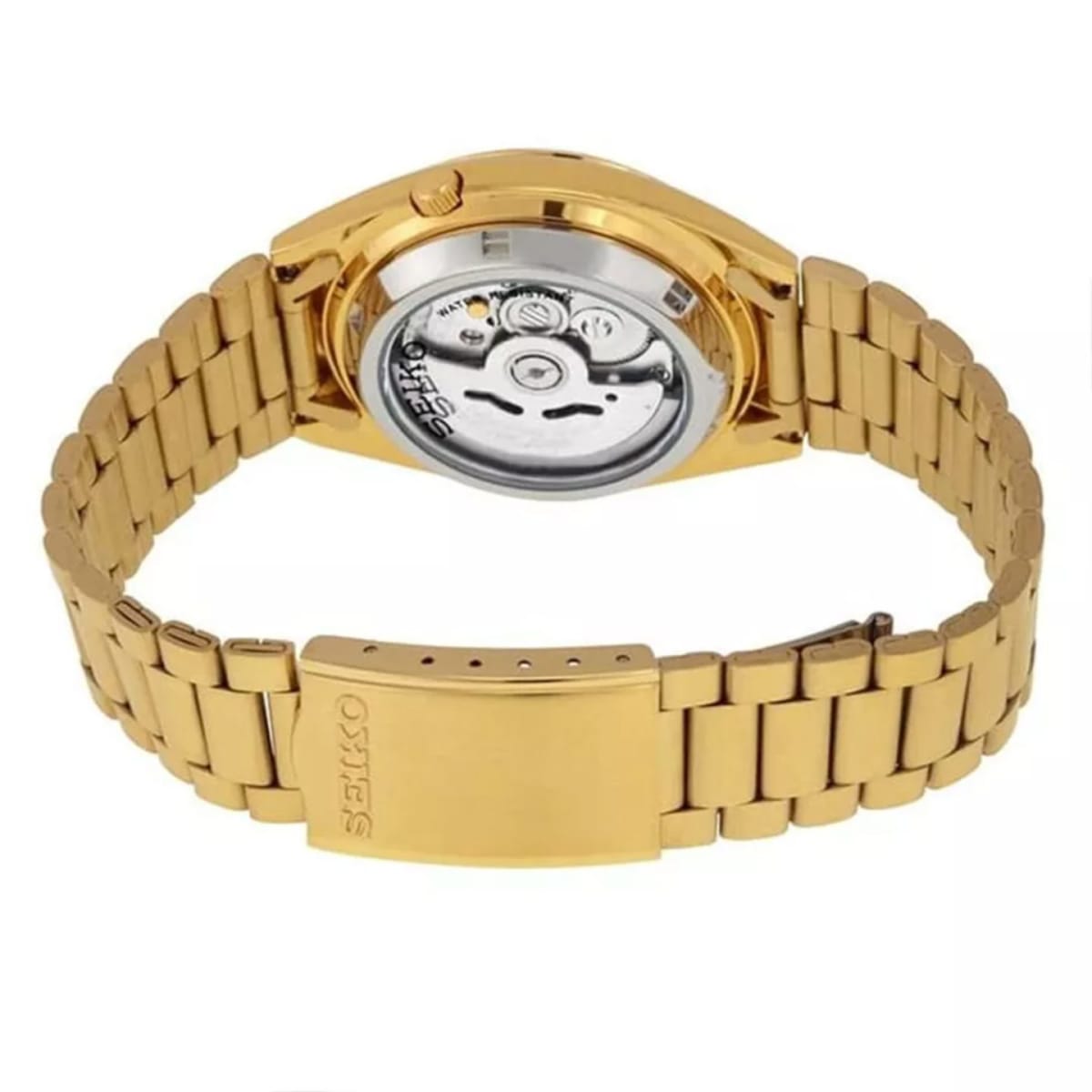 Reloj SEIKO 5 SNXL72K1 Automático Acero Hombre Dorado4