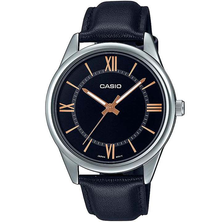 Reloj CASIO Regular MTP-V005L-1B5 Acero/Cuero Hombre Plateado/Azul1