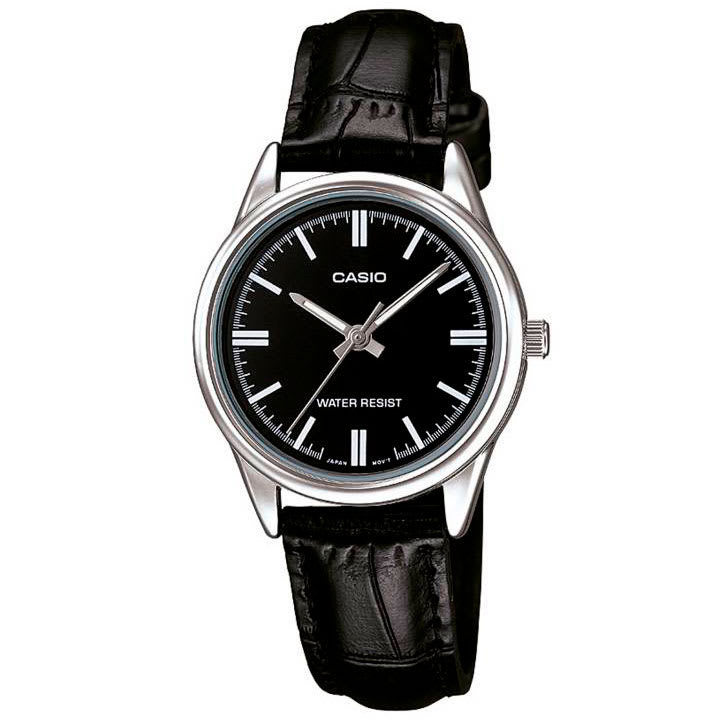 Reloj CASIO Regular LTP-V005L-1A Acero/Cuero Mujer Negro/Plateado1
