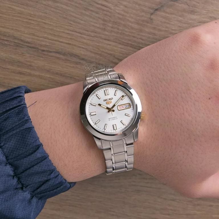 Reloj SEIKO 5 SNKK07K1 Automático Acero Hombre Plateado5