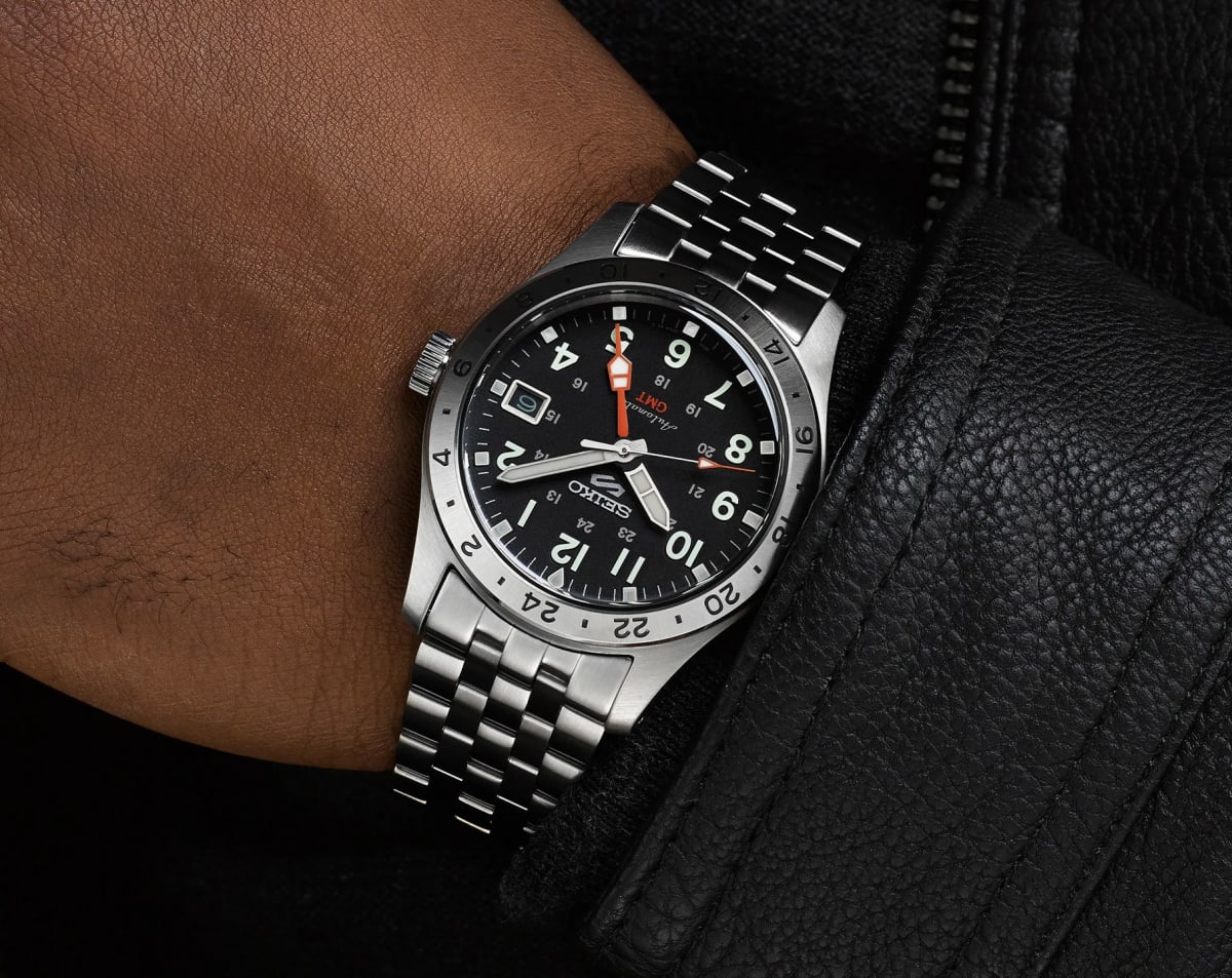 Reloj SEIKO 5 Sports GMT Field Style SSK023K1 Automático Acero Hombre Plateado7