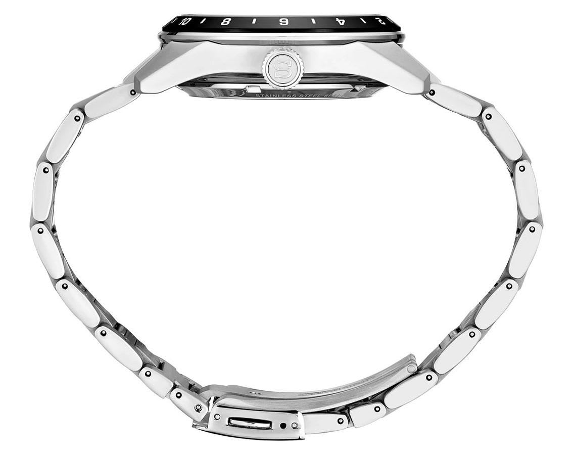 Reloj SEIKO PRESAGE SPB219J1 Sharp Edged Series GMT Acero Hombre Plateado5