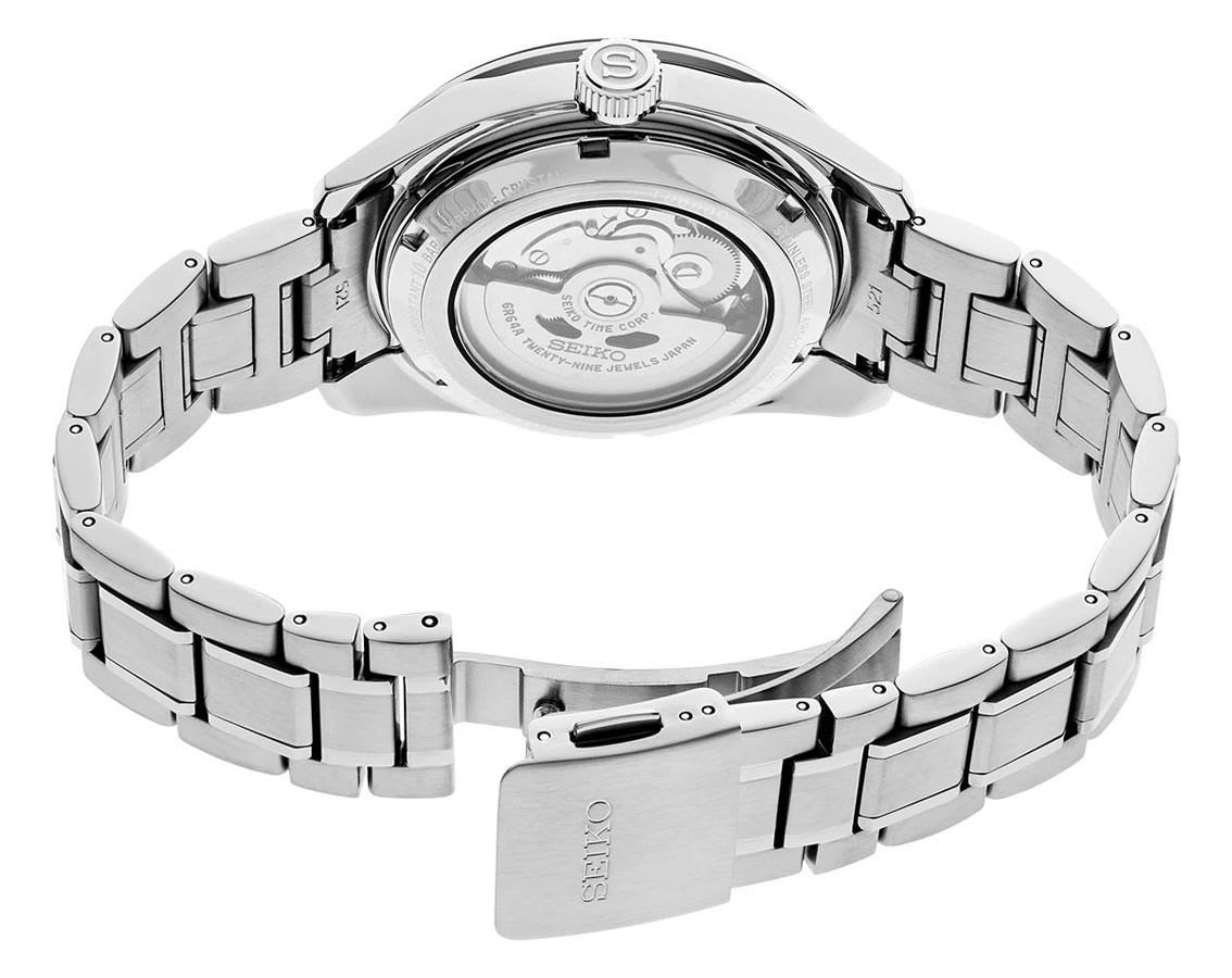 Reloj SEIKO PRESAGE SPB219J1 Sharp Edged Series GMT Acero Hombre Plateado6