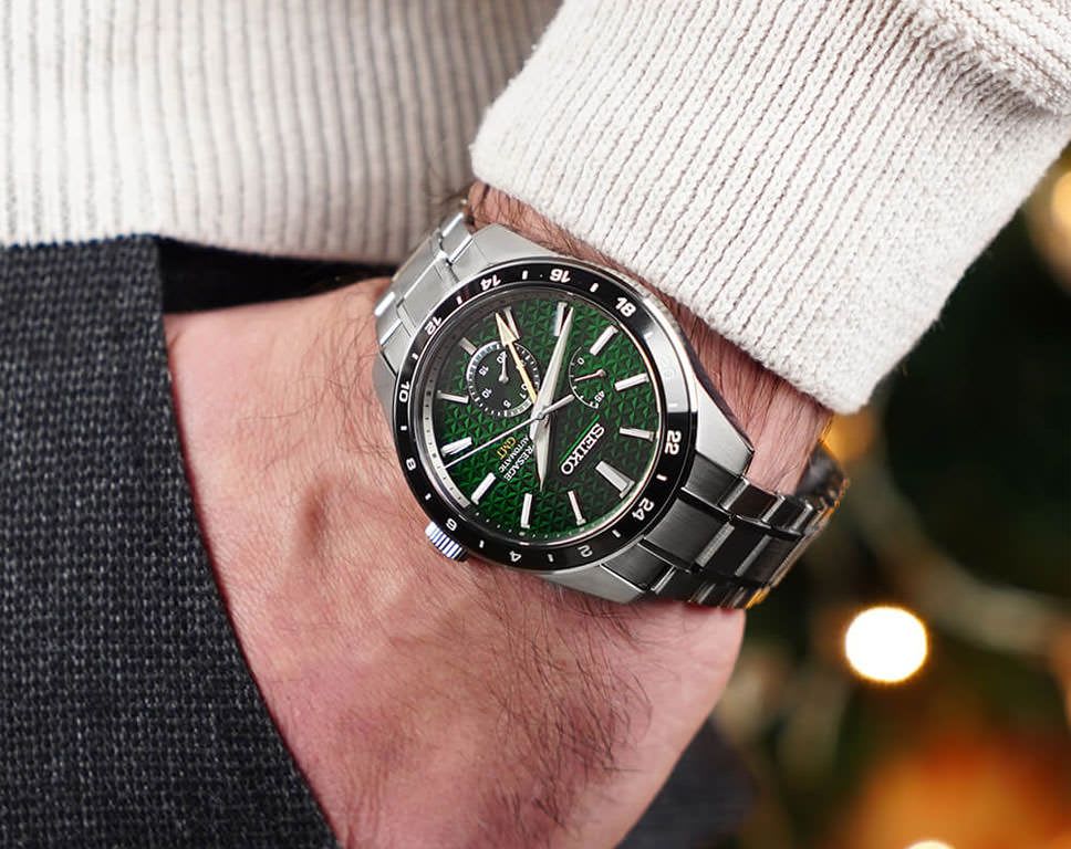 Reloj SEIKO PRESAGE SPB219J1 Sharp Edged Series GMT Acero Hombre Plateado7