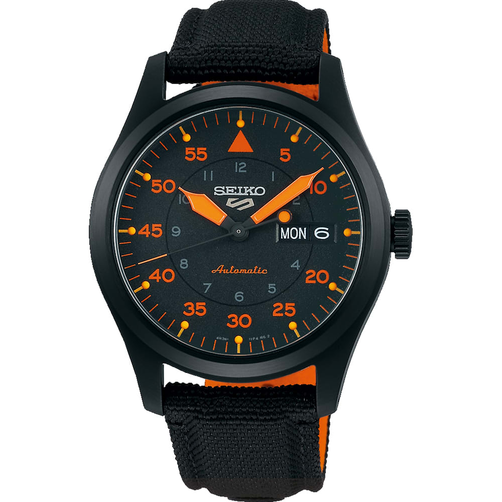 Reloj SEIKO 5 Sports SRPH33K1 Automático Nylon  'Flieger' Hombre Negro1