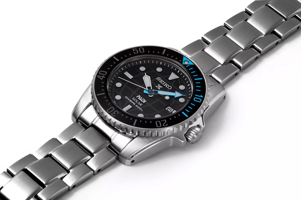 Reloj SEIKO PROSPEX PADI Diver SNE575P1 Solar Acero Hombre Plateado4