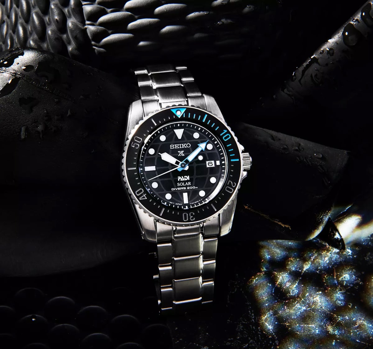 Reloj SEIKO PROSPEX PADI Diver SNE575P1 Solar Acero Hombre Plateado8