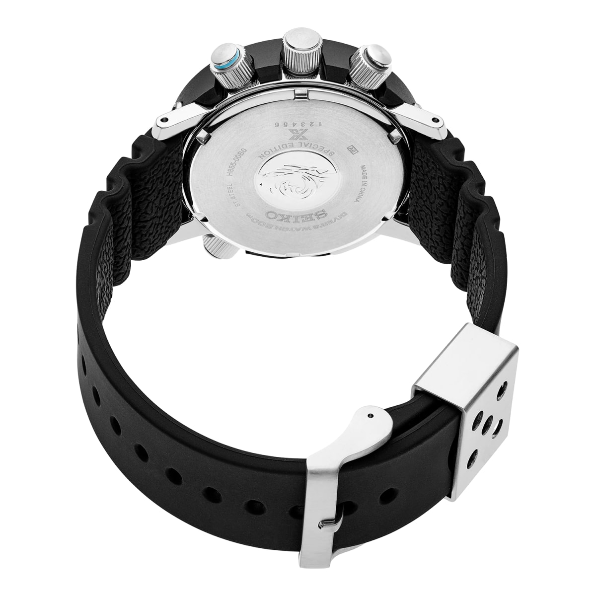Reloj SEIKO PROSPEX PADI Arnie Hybrid Diver Edición 40 Aniversario SNJ035P1 Solar Acero/Resina Hombre Plateado/Negro5