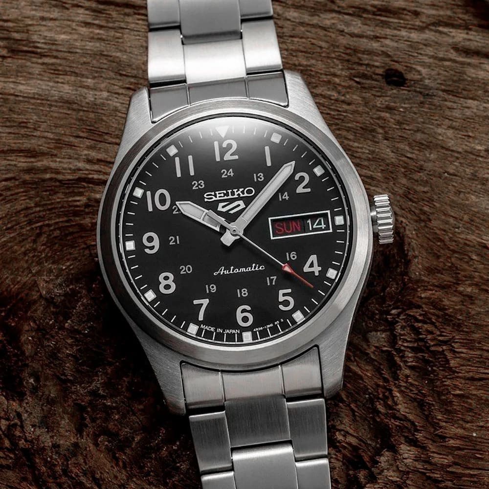 Reloj SEIKO 5 Sports SRPJ81K1 Automático Acero Hombre Plateado2