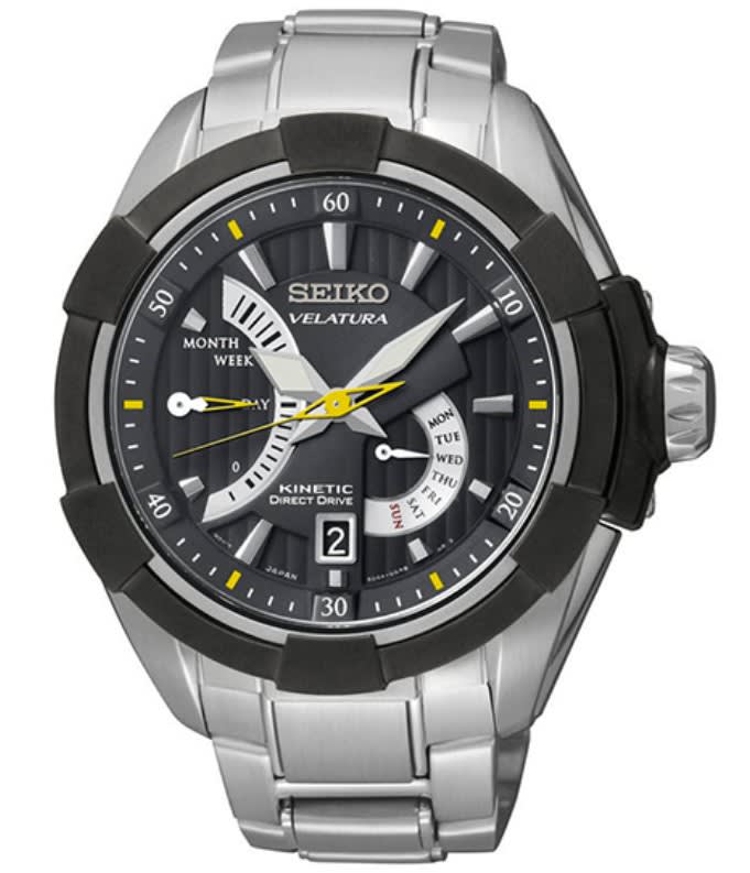 Reloj SEIKO VELATURA SRH015P1 Kinetic Acero Hombre Plateado1