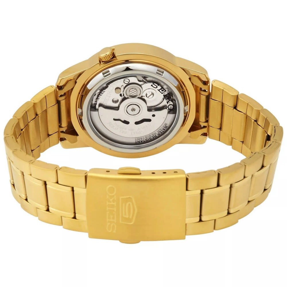 Reloj SEIKO 5 SNKK22K1 Automático Acero Hombre Dorado3