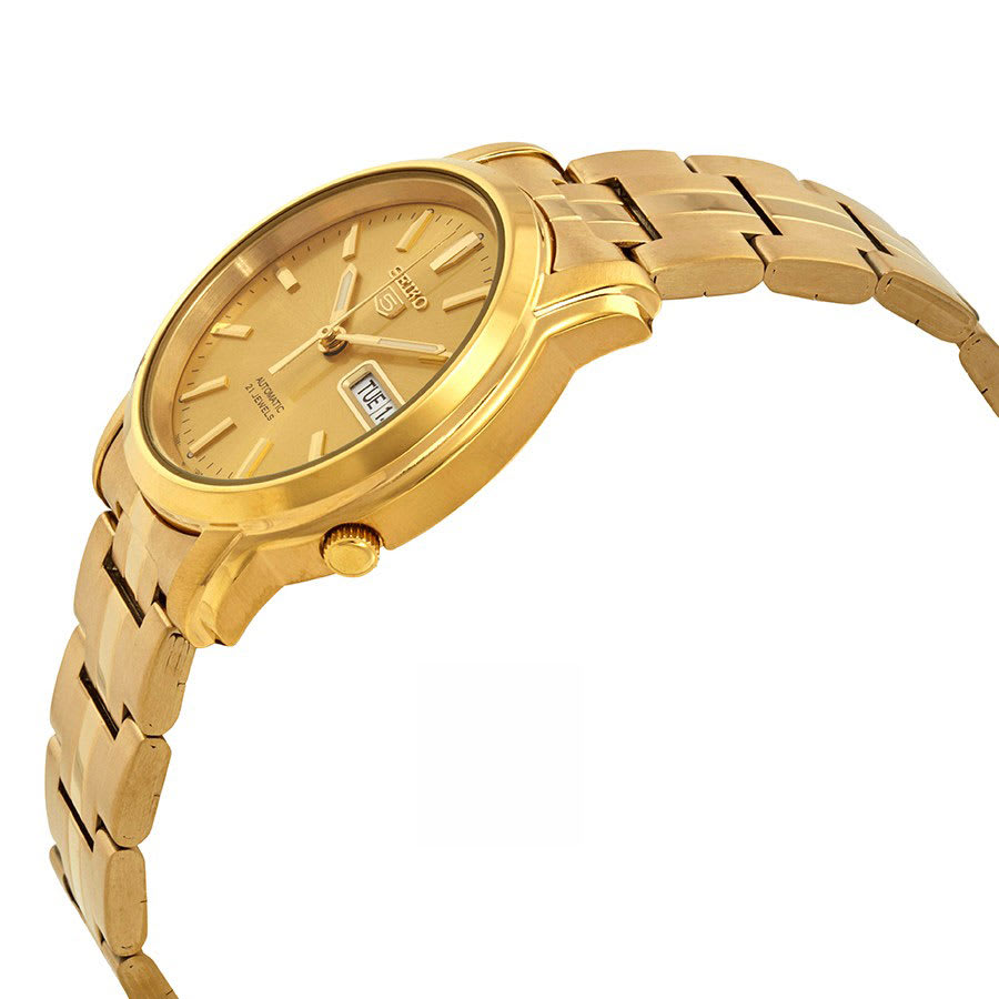 Reloj SEIKO 5 SNKK76K1 Automático Acero Hombre Dorado2