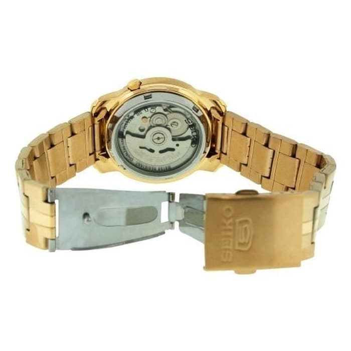 Reloj SEIKO 5 SNKK76K1 Automático Acero Hombre Dorado3