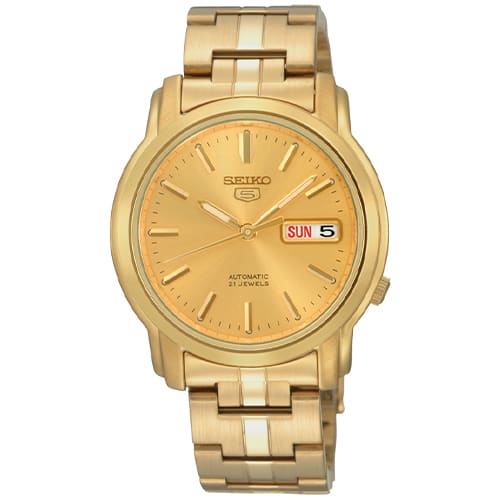 Reloj SEIKO 5 SNKK76K1 Automático Acero Hombre Dorado1