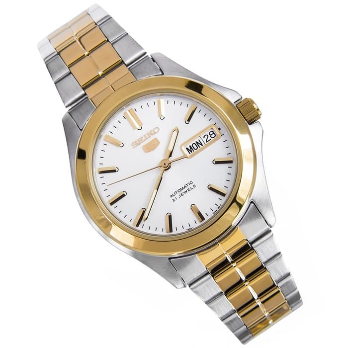 Reloj SEIKO 5 SNKK94K1 Automático Acero Hombre Plateado/Dorado4